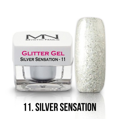 Glitter Gel - 11. Silver Sensation 4g