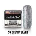 UV Painting Nail Art Gel - 36 - Creamy Silver 4g