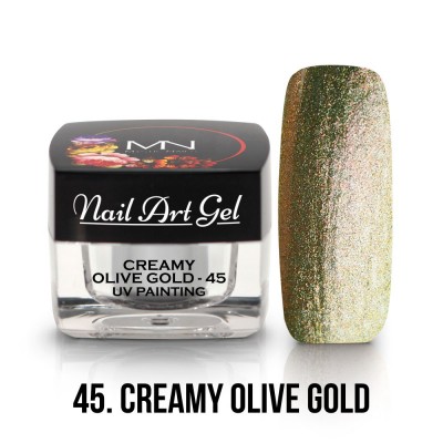 UV Painting Nail Art Gel - 45 - Creamy Olive Gold 4g