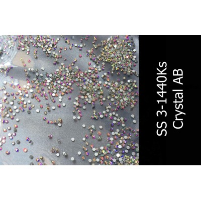 Kamínky Crystal AB  SS3 - 1440 ks