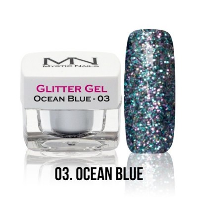 Glitter Gel - 03. Ocean Blue 4g