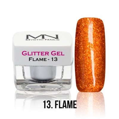 Glitter Gel - 13. Flame - 4g