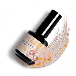 Gel lak - Flexi Gold Flakes Nude (HEMA-free)  12ml
