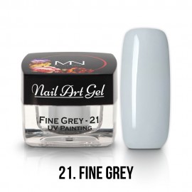 UV Painting Nail Art Gel - 21 - Fine Grey  4g